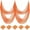 Orange, variant on Halloween Gauze Cloth Decorative Cheesecloth Fabric for Mantel Table Door Wall Staircase Party Display 30 x 72 Inch 5 Pack