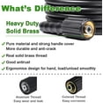 thumbnail image 5 of YAMATIC Pressure Washer Hose 25FT 1/4" Kink Resistant M22 Brass Fitting, 3200 PSI Power Washer Hose Replacement for Ryobi, Troy Bilt, Greenworks, Generac, Craftsman, Ect., 5 of 7