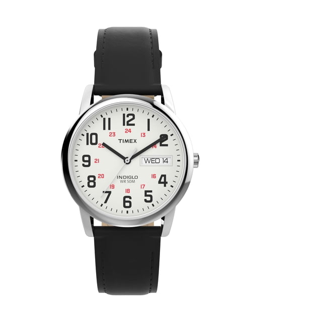 Reloj Timex Easy Reader Classic para hombre con funda de 35 mm y correa negra