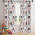 thumbnail image 4 of Pioneer Flower Floral Print Pattern Insulated Teens Curtains Set Of 2, Bedroom Essentials, Toddler Room Decor 42"x84", 4 of 4