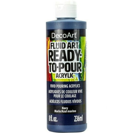 UPC: 0766218125002 | Deco Art DFA-27 Navy – Fluid Art Ready-To-Pour Acrylic Paint