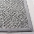 thumbnail image 3 of SAFAVIEH Natural Fiber Cinaed Bordered Runner Rug, Light Grey/Grey, 2'6" x 14', 3 of 10