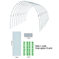 thumbnail image 1 of MYG DIY Plant Support Fiberglass Support Hoops Frame Greenhouse Hoops for Garden, 1 of 9
