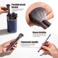 thumbnail image 4 of Set de brochas de maquillaje BS-MALL Professional, 28 unidades con funda, color morado, 4 of 6