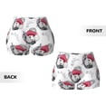 thumbnail image 6 of Yiaed Cute Poodle Dog Print Women's Athletic Shorts Running Shorts Sporty Short High Waisted Elastic Workout Shorts for Yoga Gym Running & Sports -X-Large, 6 of 8