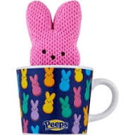 Peeps Plush Bunny in Mug Gift Set Pink