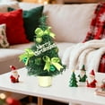 thumbnail image 5 of Wooowa Christmas Mini Tabletop Tree Figurines, Festive Small Decor for Desks & Countertops, 5 of 8