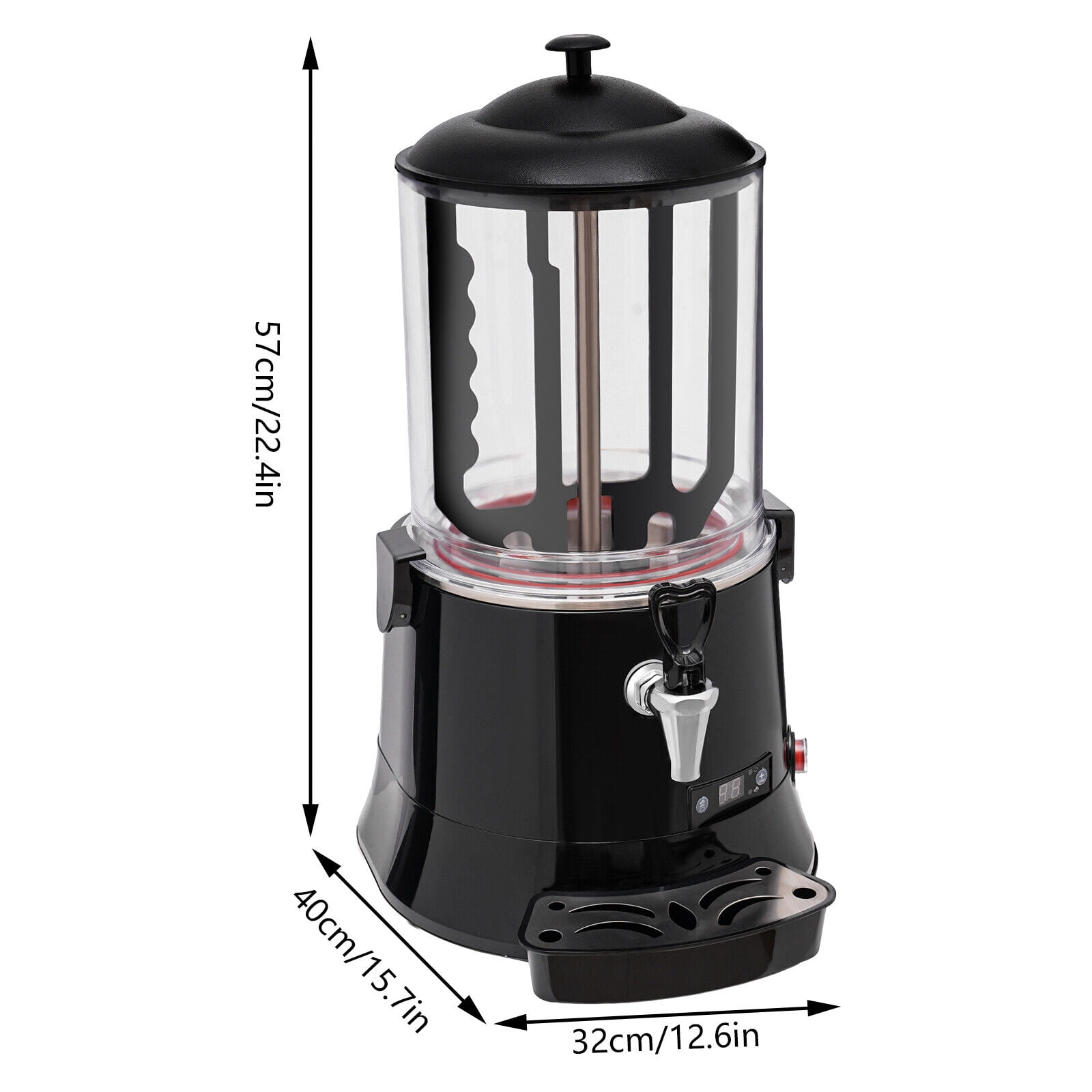 Hot Chocolate Machine, 10L Commercial Hot Chocolate Machine Maker, Hot Beverage Warmer for Heating Chocolate Coffee Milktea