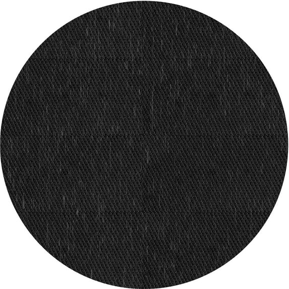 Ahgly Company Machine Washable Indoor Round Transitional Light Black Area Rugs, 7' Round
