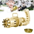 thumbnail image 1 of Máquina de burbujas para niños, juguetes, máquina de burbujas de jabón y pistola de burbujas, máquina de burbujas Gatling, máquina de burbujas automática de ocho agujeros, pistola de burbujas para, 1 of 5