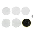 thumbnail image 2 of Buffing Pad Cover, Plush Wide Application Washable Polishing Bonnet Pad With Buffing Wheel For Car Polishing Machines, 2 of 8