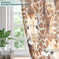 thumbnail image 4 of Yayeee Window Curtains Set of 2 for Living Room Light Filtering 63"x52", Giraffe Head Pattern, 4 of 7