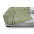 thumbnail image 2 of Blue Mandala Soft Flannel Fleece Blanket, Repetitive Flower Ornaments Eastern Motifs Detailed Illustration, Cozy Plush for Indoor and Outdoor Use, 70" x 90", Laurel Green and Cream, by Ambesonne, 2 of 5
