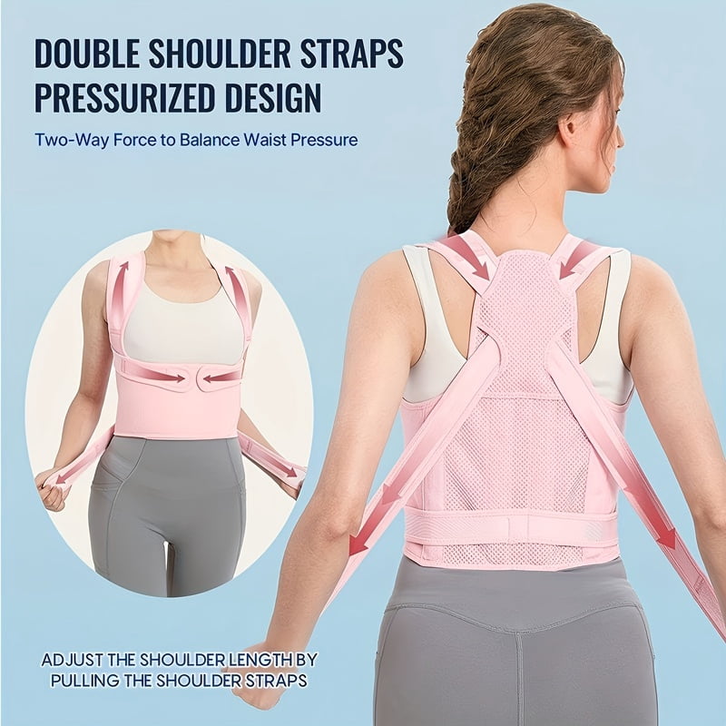 Back Brace Posture Corrector for Women and Men, Adjustable Shoulder Brace for Upper and Lower Back Pain Relief