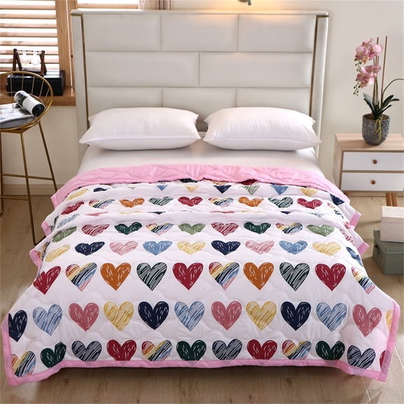 Ice Blankets For Hot Sleepers Ice Blanket For All Season Lightweight Summer Cotton Cooler Quilt For Hot Sleepers And Night Keep Cool Twin Size Soft(F,40*60Inch)