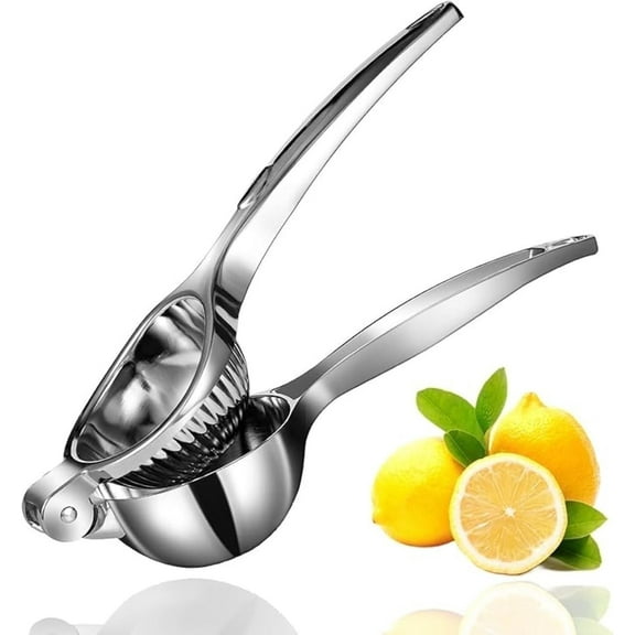 Stainless steel lemon juicer - manual juicer,lemon squeezer, easy to use - manual citrus juicer, easy to clean, kitchen bar tool