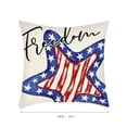 thumbnail image 2 of GFHFHTJ 4Th of July Decorations Pillow Covers STARSS AMERICANS Flag Patriotic Throw Pillows Outdoor Decorative Linen Memorial Day Cushion Cover Decor for Sofa Couch Bed, 2 of 2