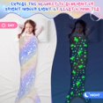 thumbnail image 3 of Couverture de Queue, Couverture Phosphorescente Licorne Toutes Saisons Flanelle Douce, 3 of 7