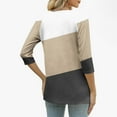 thumbnail image 3 of Wowcloth Women's Printed T-shirt, Relaxed Fit with Round Neck and Three-Quarter Sleeves, Casual Pullover Top for Daily Wear and Leisure, 3 of 5