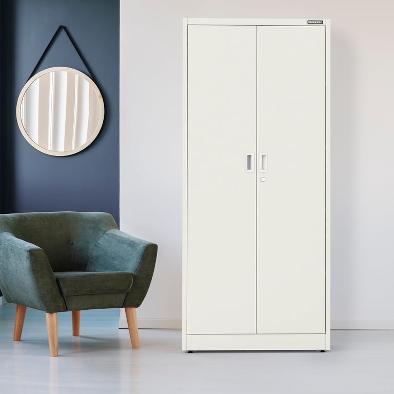 WORKPRO 71" Metal Garage Storage Cabinet, Locking Doors photo 5
