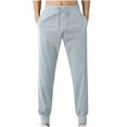 thumbnail image 2 of Mlzmgr Sweatpants for Men Plus Size Joggers with Pockets Running Workout Gym Pants Elastic Waist Drawstring M-5XL, 2 of 7