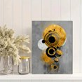 thumbnail image 2 of Gold Black Geometric Circles Canvas Print, Textured Modern Wall Art for Living Room Bedroom Office Hallway Entryway Decor, 2 of 8