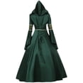 thumbnail image 5 of Women's Medieval Hooded Fancy Dress Victorian Dress, 5 of 6