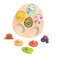thumbnail image 2 of MERIGLARE Wooden Puzzles for Toddlers Creativity Fine Motor Skills Learning Activities farm tools, 2 of 9