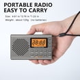 thumbnail image 4 of Yimiti Portable Battery-Powered Am/Fm Shortwave Radio With Large Display & Alarm Clock,Gray, 4 of 9