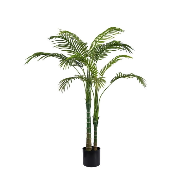 TINTEC Artificial Palm Tree, 3.2 Ft, Plastic Pot, Decorative Placement