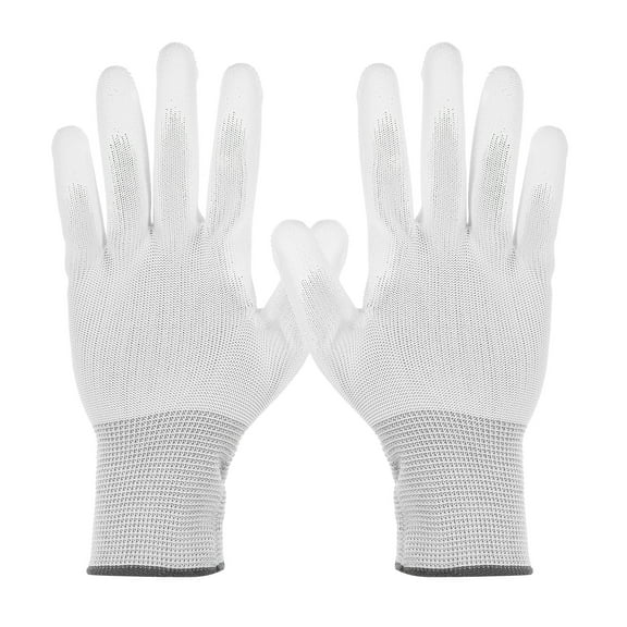 4Set Anti-Static Gloves Electrostatic Protective Glove, Large Size White