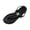 Black, variant on Women's Rhinestone Sandals Summer Casual Outer Wear Flat Sandals Beach Flip-Flops