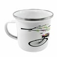 thumbnail image 2 of Nature Steel Camping Mug, Spring Tree Birds Bike Basket with Colorful Flowers Blossom European City Theme, Printed Thermal Cup for Camping and Outdoor Activities, by Ambesonne, 2 of 2