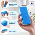 thumbnail image 6 of Livhil 4 Pack 2-in-1 Foot Pumice Stone for Feet, Double Sided Foot Stone for Dead Skin Feet Pedicure Stone for Callus Remover and Scrubber (Blue), 6 of 8