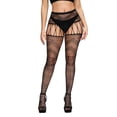 thumbnail image 1 of Intimates Womens High Waisted Fishnet Tights Mesh Fishnet Stockings, 1 of 7