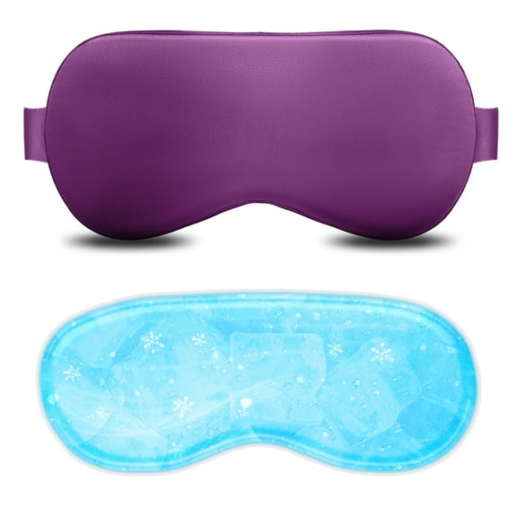 FACEMOON Cooling Eye Mask for Sleeping, Reusable Gel, 9.84in;4.13in;0.98in