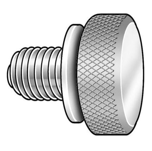 18-8 Stainless Steel Thread Size 3/8-16 High-Profile Knurled-Head Thumb Screw 18-8 Stainless Steel Thread Size 3/8-16 High-Profile Knurled-Head Thumb Screw