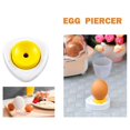 thumbnail image 4 of Hottest Creative Egg Piercer Pricker Divider Beater With Lock Kitchen Semi-automatic white + yellow, 4 of 7