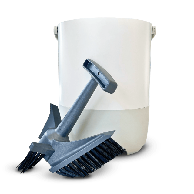 FoodCycler Eco 5 Bucket & InfinityBrush Combo, White
