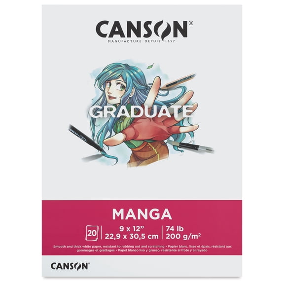Canson Graduate Manga Pad - 9" x 12", 20 Sheets