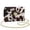 Brown Cow Print, variant on Pzuqiu Polka Dots Leather Crossbody Bag Practical Functional Quilted Leather Crossbody Bags for Women with Chain Strap Exquisite Fashion for Teen Girls-Women
