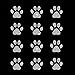 thumbnail image 3 of Set of 12 Mini Paw Print Dog Cat Iron On Rhinestone Bling Crystal T-Shirt Transfers by JCS Rhinestones, 3 of 4