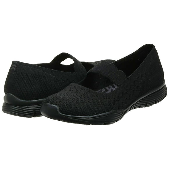 Skechers Women's Seager-Power Hitter-Engineered Knit Mary Jane Flat