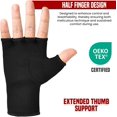 thumbnail image 6 of RDX Boxing Hand Wraps Inner Gloves for Punching - Half Finger Elasticated Bandages under Mitts Fist Protection - Great for MMA, Muay Thai, Kickboxing, Martial Arts Training, Combat Sports, 6 of 7