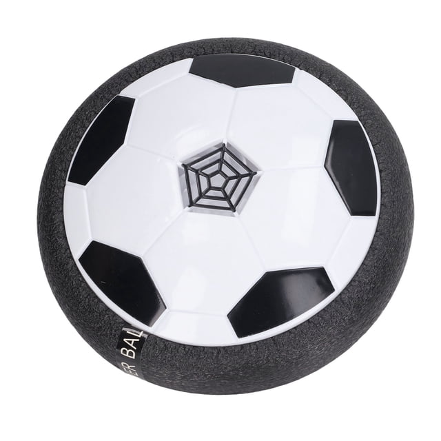 Hover Soccer Ball, Floating Interactive Colorful Lights Battery Operated LED Hover Soccer Ball Rounded Edge For Boys For Indoor White,Black