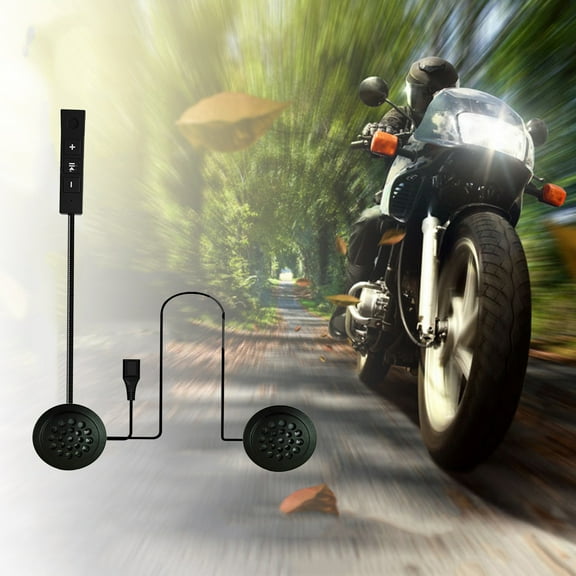 Zxsyw Bluetooth Motorcycle Helmet Headset, Stereo Music & Voice Call Bluetooth Headset, Wireless Headphones for All Bluetooth Devices