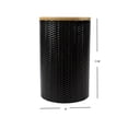 thumbnail image 4 of Wave Large Ceramic Canister, Black, 4 of 6