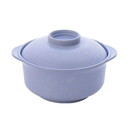 

Welling Instant Noodles Bowl Wear-resistant with Lid Plastic Salad Rice Bowl Tableware for Cereal