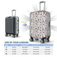 thumbnail image 6 of Balery Luggage Cover Tulips Flowers Print Suitcase Covers for Luggage Elastic Washable Suitcase Protector Fits 18-32 Inch Luggage-Medium, 6 of 9