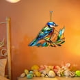 thumbnail image 3 of S Birds Acrylic Owl Suncatcher with Winged Design for Car Dinal Christmas Tree Ornament and Window Hanging, 3 of 4